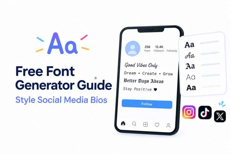 Free Font Generator Guide: Style Social Media Bios